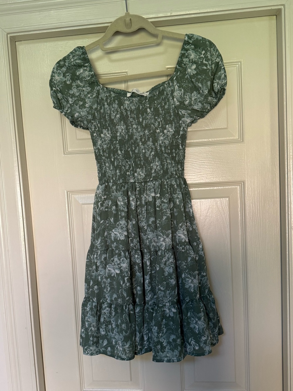 Altar’d State Green Floral Dress XXS